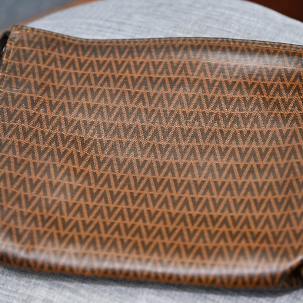 Mario Valentino V Pattern Clutch, Great Condition !